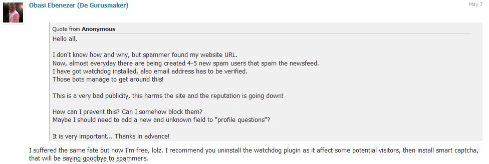 smart captcha comments