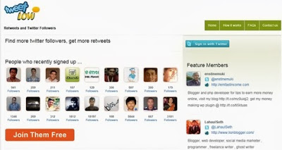 using Tweetlow to get Followers On Twitter