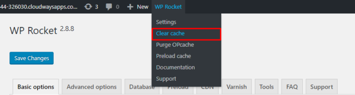 WP Rocket config