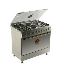 Polystar Gas Cooker 4 Burners And 2 Electric Cooker