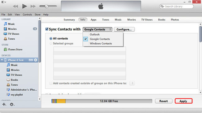iTunes method