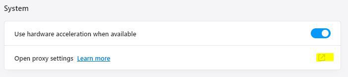 how to do manual proxy configuration for opera