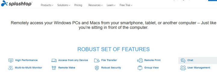 Splashtop Remote access tool