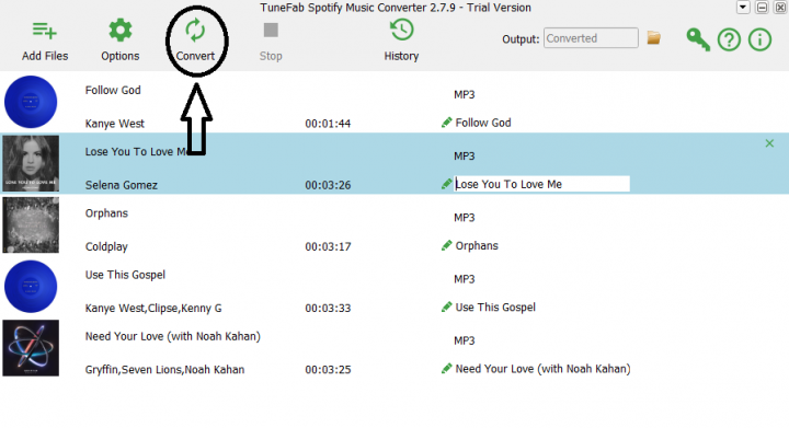 TuneFab tutorial