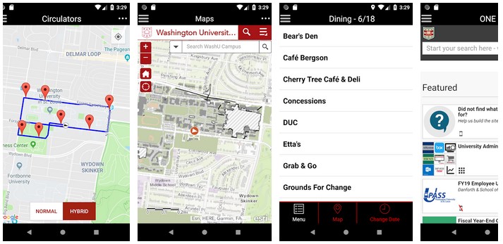 UW mobile app features