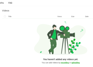 RecCloud Profile page