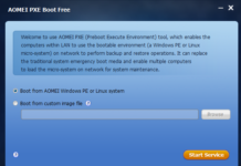 Aomei PXE Boot