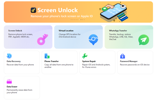 Dr.fone screen unlock tutorials