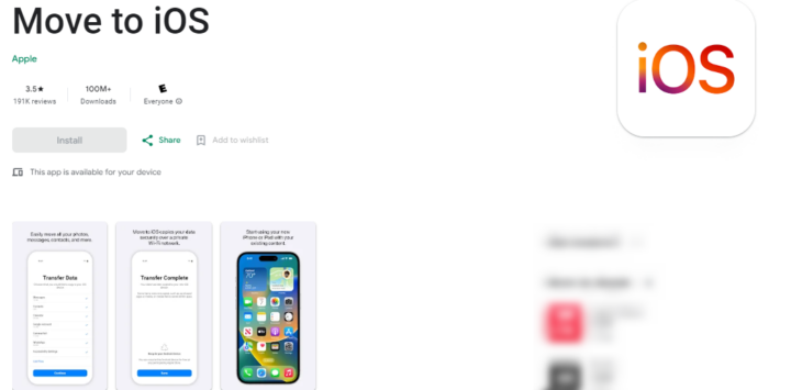 Move to iOS