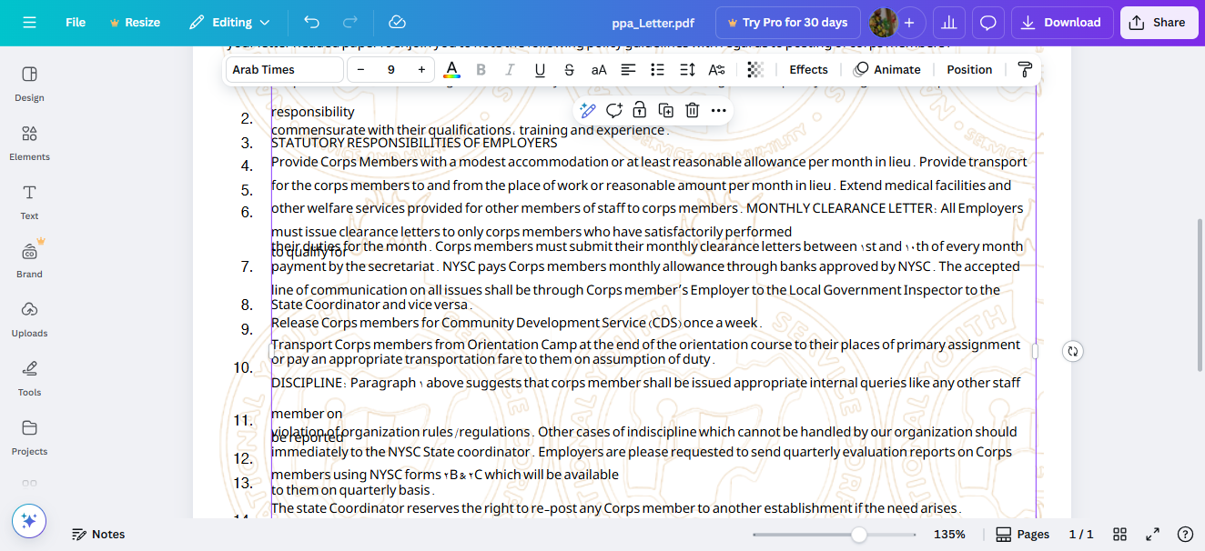 Canva PDF Editor