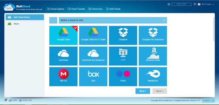 MultCloud features & Supported drives